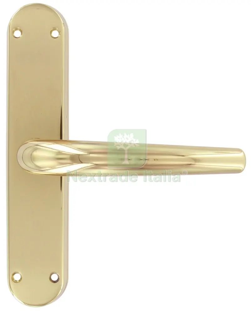 2PZ Cremonese Torino Impugnatura Maniglia con Fori, in LEGA.FINITURA Oro Lucido — Maniglie e pomelli — rif. FERX.42772 2PZ Cremonese Torino Impugnatura Maniglia con Fori, in LEGA.FINITURA Oro Lucido — Maniglie e pomelli — rif. FERX.42772