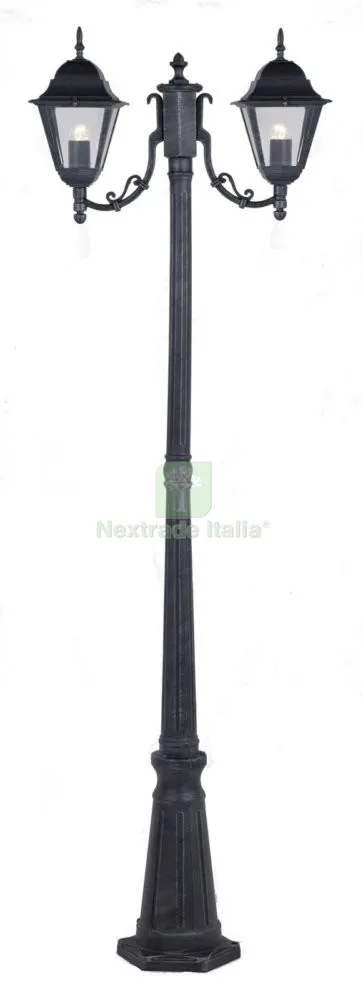 Lampione "NEW York" H CM.200 a 2 Luci — Illuminazione — rif. FERX.42820 Lampione "NEW York" H CM.200 a 2 Luci — Illuminazione — rif. FERX.42820