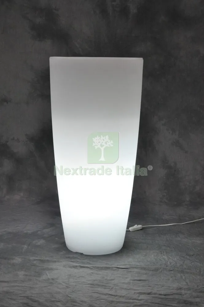 VASO HOME LIGHT TONDO CM.40X90H.COLORE GHIACCIO BIANCO — Vasi e fioriere — rif. FERX.42915 VASO HOME LIGHT TONDO CM.40X90H.COLORE GHIACCIO BIANCO — Vasi e fioriere — rif. FERX.42915