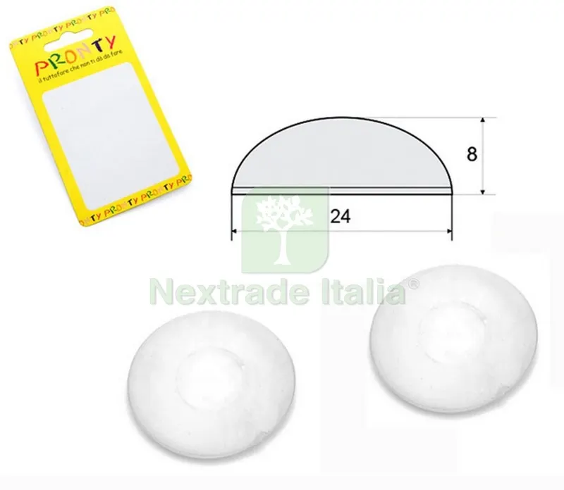 12CF PARACOLPO ADESIVO TRASPARENTE A GOCCIA MM.24X8 BL.PZ.4 — Adesivi e sigillanti — rif. FERX.433