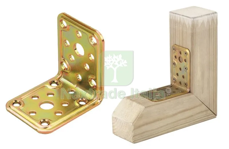 50PZ Piastra Angolare in Acciaio Tropicalizzato ART. 771 MM.50X 40X 40 — Tasselli e ancoraggi — rif. FERX.4335 50PZ Piastra Angolare in Acciaio Tropicalizzato ART. 771 MM.50X 40X 40 — Tasselli e ancoraggi — rif. FERX.4335