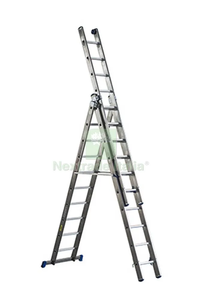 SCALA ALLUMINIO AZZURRA 12+12+12 GRADINI 360-810 CM — Casalinghi e organizzazione — rif. FERX.4340 SCALA ALLUMINIO AZZURRA 12+12+12 GRADINI 360-810 CM — Casalinghi e organizzazione — rif. FERX.4340