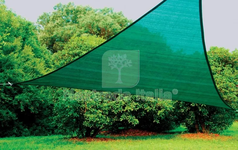 TELO OMBREGGIANTE POLIESTERE "VELA" CM 500X500X500 MT 5X5X5 TRIANGOLARE VERDE — Teli e teloni — rif. FERX.43489 TELO OMBREGGIANTE POLIESTERE "VELA" CM 500X500X500 MT 5X5X5 TRIANGOLARE VERDE — Teli e teloni — rif. FERX.43489