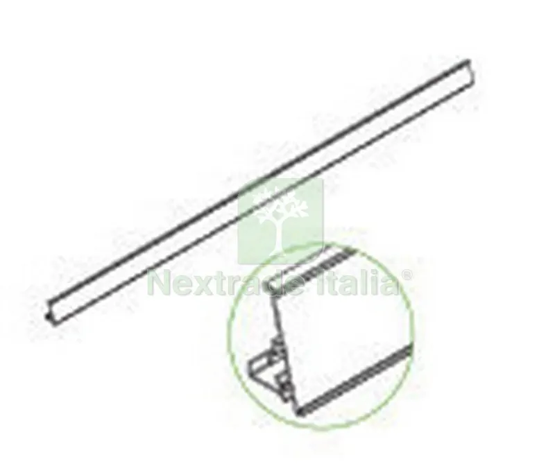ZAF Porta Prezzi Alluminio CM.100X3,9 — Scarichi e sifoni — rif. FERX.43545 ZAF Porta Prezzi Alluminio CM.100X3,9 — Scarichi e sifoni — rif. FERX.43545