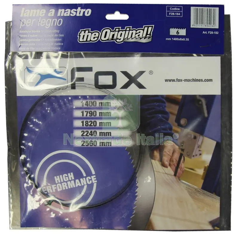 NASTRO RICAMBIO MM.6 X FOX VB28-184 — Smerigliatrici e seghe — rif. FERX.43582 NASTRO RICAMBIO MM.6 X FOX VB28-184 — Smerigliatrici e seghe — rif. FERX.43582