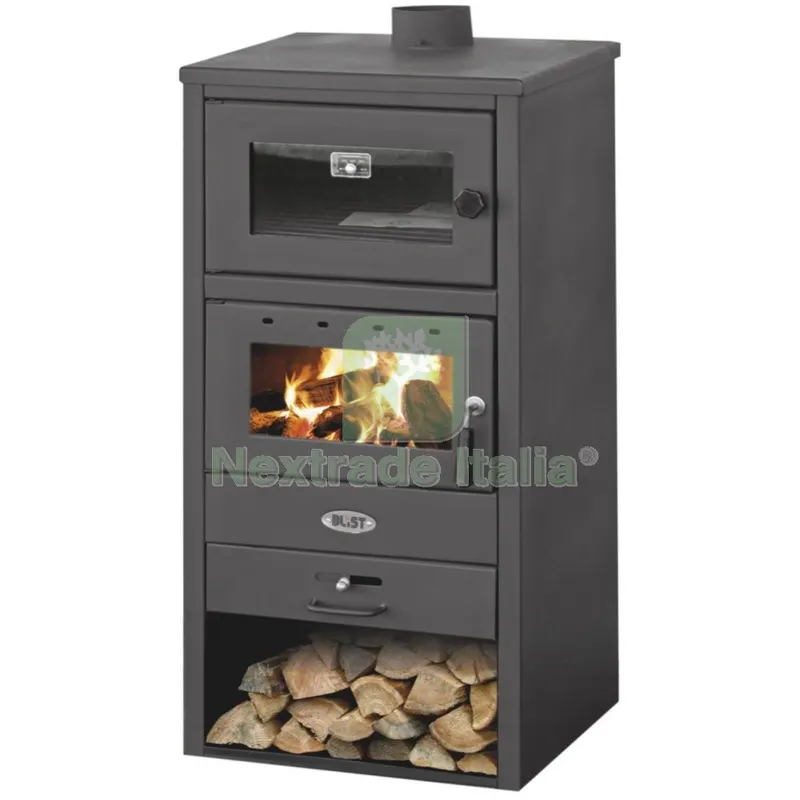 Stufa a Legna con Forno Modello Blist BR — Stufe e camini — rif. FERX.43617