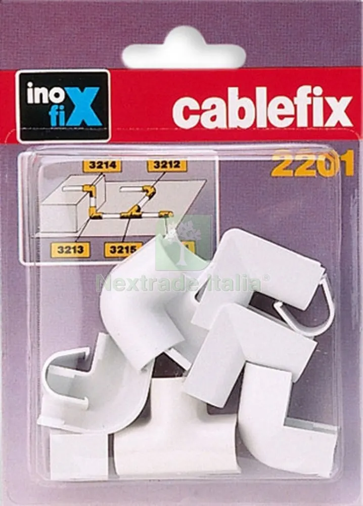 GIUNTI X CANALINA INOFIX ( CONFEZIONE 10PZ) BIANCO — Canaline e centralini — rif. FERX.44041