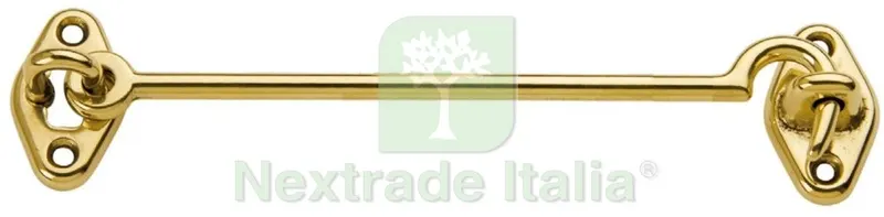 12PZ GANCI FERMAFINESTRE OTTONE MM.160 — Ferramenta porte e finestre — rif. FERX.4415