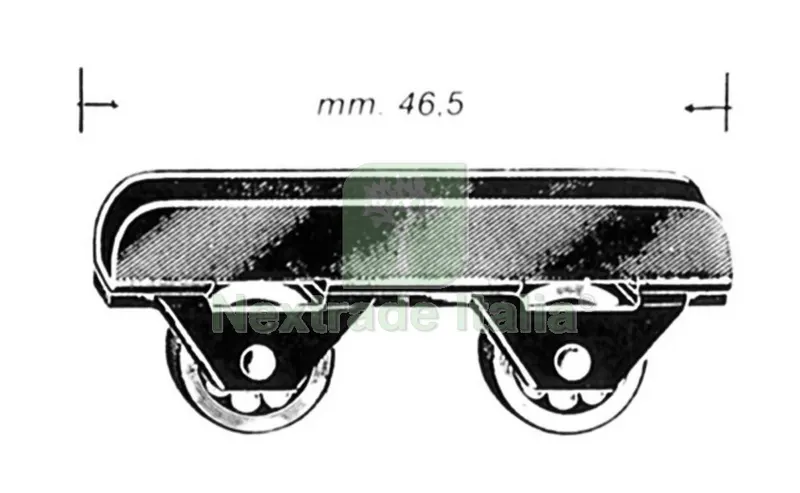 100PZ Omge Carrello a 2 Ruote per Cristallo ART. 459 — Cristalleria e tavola — rif. FERX.4428 100PZ Omge Carrello a 2 Ruote per Cristallo ART. 459 — Cristalleria e tavola — rif. FERX.4428