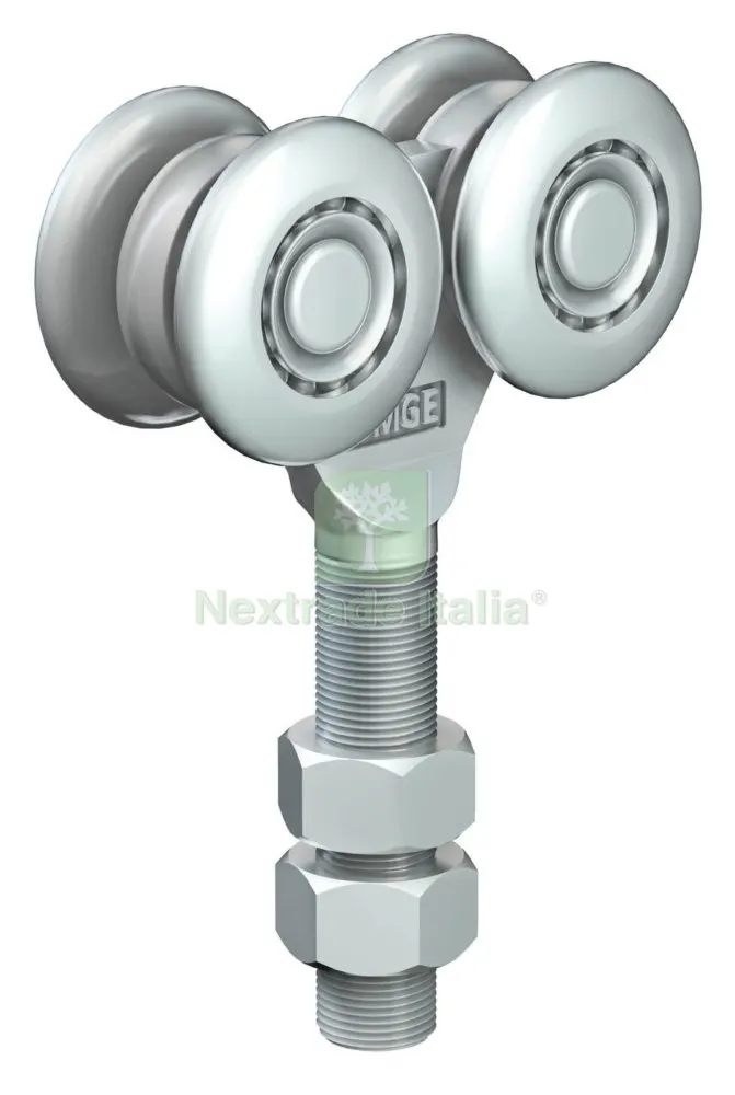 2PZ OMGE CARRELLO A 4 RUOTE ( ART. 253) MM.54 — Ferramenta porte e finestre — rif. FERX.4452 2PZ OMGE CARRELLO A 4 RUOTE ( ART. 253) MM.54 — Ferramenta porte e finestre — rif. FERX.4452