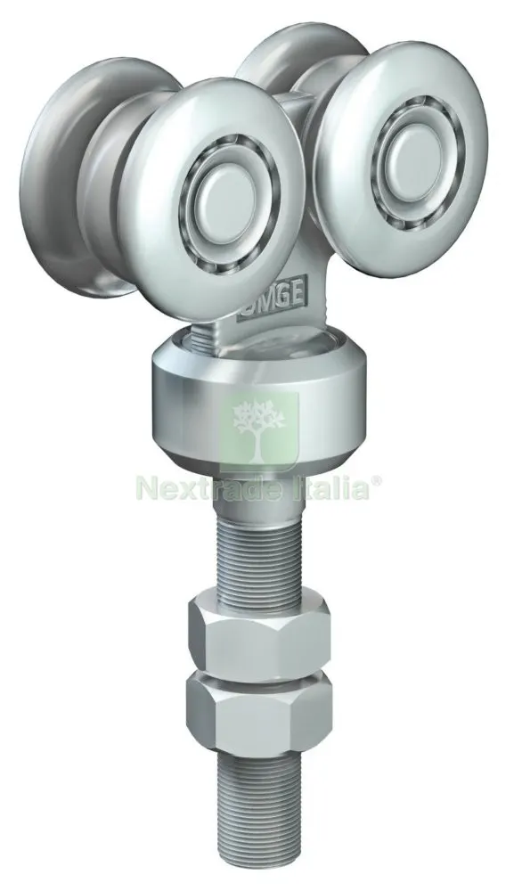 OMGE CARRELLO A 4 RUOTE CON PERNO GIREVOLE (263) MM.54 — Ferramenta porte e finestre — rif. FERX.4454 OMGE CARRELLO A 4 RUOTE CON PERNO GIREVOLE (263) MM.54 — Ferramenta porte e finestre — rif. FERX.4454