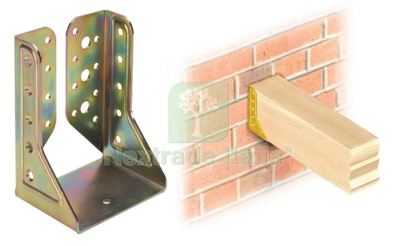10PZ Supporto ALI Interne in Acciaio Tropicalizzato ART. 785 MM. 46X81 — Ferramenta per legno e mobili — rif. FERX.4474