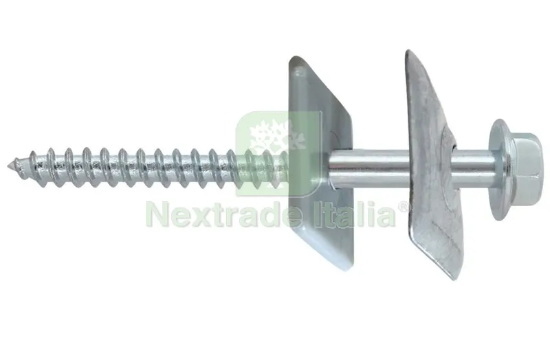 100PZ TIRAFONDI ZINCATI COMPLETI DI RONDELLE 6X110 — Viti — rif. FERX.4499 100PZ TIRAFONDI ZINCATI COMPLETI DI RONDELLE 6X110 — Viti — rif. FERX.4499