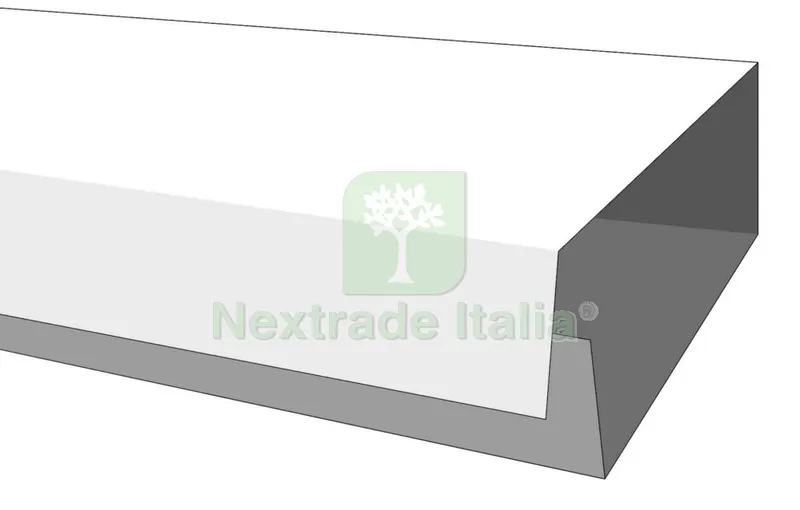 MINICANALINA ADESIVA CON COPERCHIO FRONTALE 10X10 H.200 — Canaline e centralini — rif. FERX.45089