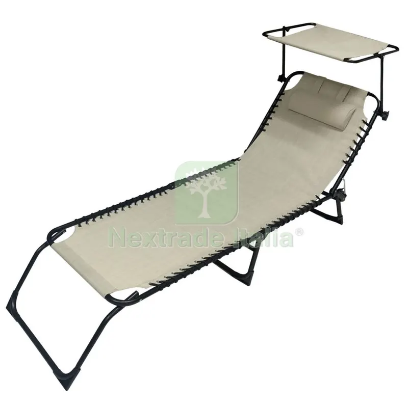 2PZ Lettino con Tetto e Cuscino Modello Greek ECR — Tempo libero outdoor — rif. FERX.4510 2PZ Lettino con Tetto e Cuscino Modello Greek ECR — Tempo libero outdoor — rif. FERX.4510