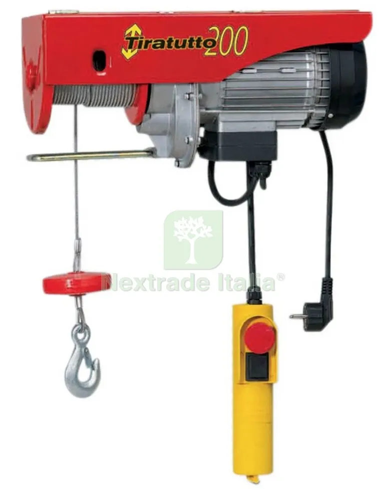 Paranco ELETTRICO"L'EUROPEA"KG.200(CAVO ML18) — Utensili muratura — rif. FERX.45732