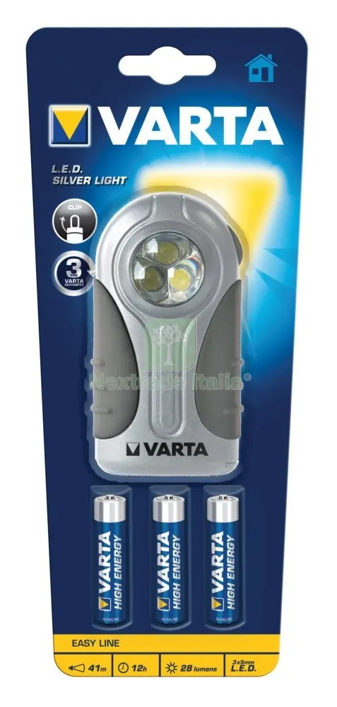 6PZ Varta Silver Light LED 3AAA Incluse — Caricabatterie e alimentatori — rif. FERX.45755 6PZ Varta Silver Light LED 3AAA Incluse — Caricabatterie e alimentatori — rif. FERX.45755