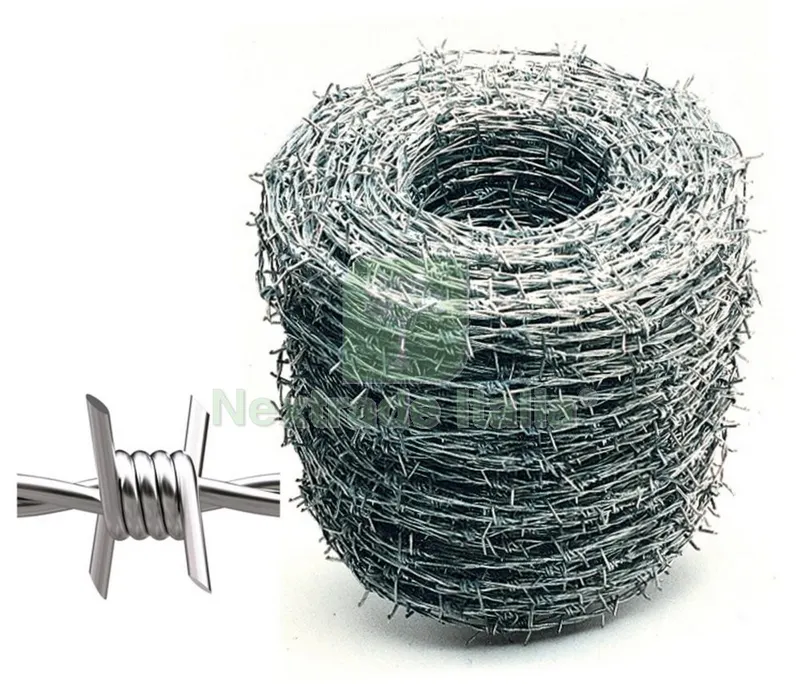 21KG Filo Spinato Zincato per Rete per Recinzione Filo Numero. 14 Rotolo 200 MT — Reti e recinzioni — rif. FERX.4593 21KG Filo Spinato Zincato per Rete per Recinzione Filo Numero. 14 Rotolo 200 MT — Reti e recinzioni — rif. FERX.4593