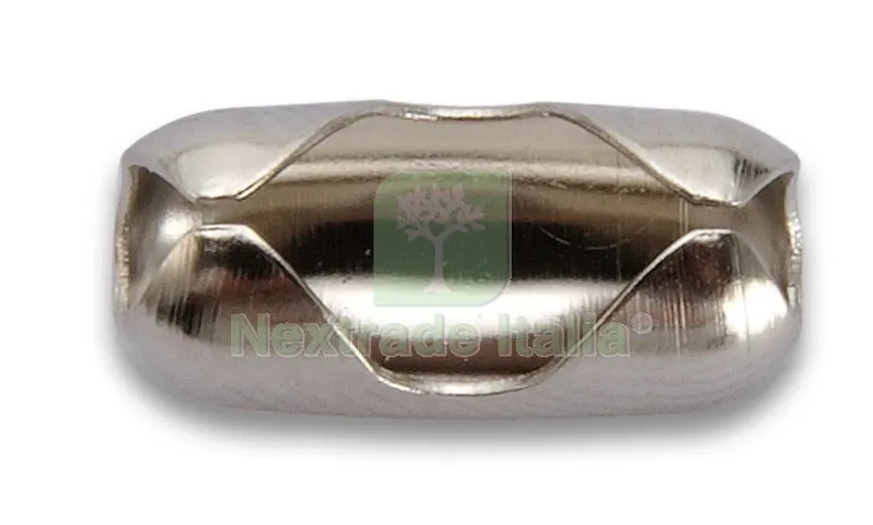 200PZ NOTTOLINO GIUNZIONE X PERLINE OTTONE NICHEL MM. 3,5-4 — Serrature e cilindri — rif. FERX.4609 200PZ NOTTOLINO GIUNZIONE X PERLINE OTTONE NICHEL MM. 3,5-4 — Serrature e cilindri — rif. FERX.4609