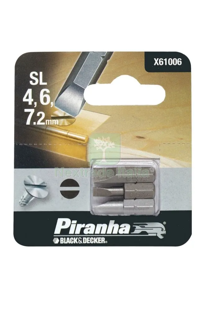 PIRANHA X61006 3 INSERTI MM.25 TF 4-6-7,2 — Tubi e raccordi — rif. FERX.461