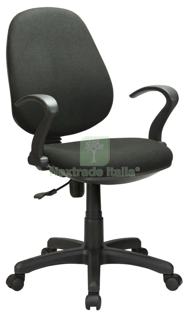 POLTRONA A GAS CON BRACCIOLI OFFICE NERO — Arredo — rif. FERX.46412