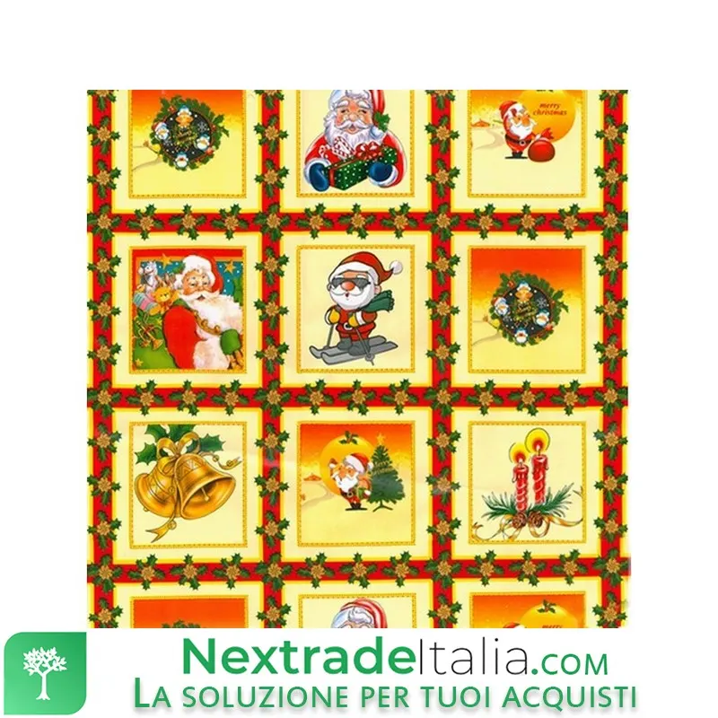 20ML Tovagliato "natale" Disegno N.12 H.CM.140 — Tessili e biancheria casa — rif. FERX.46443