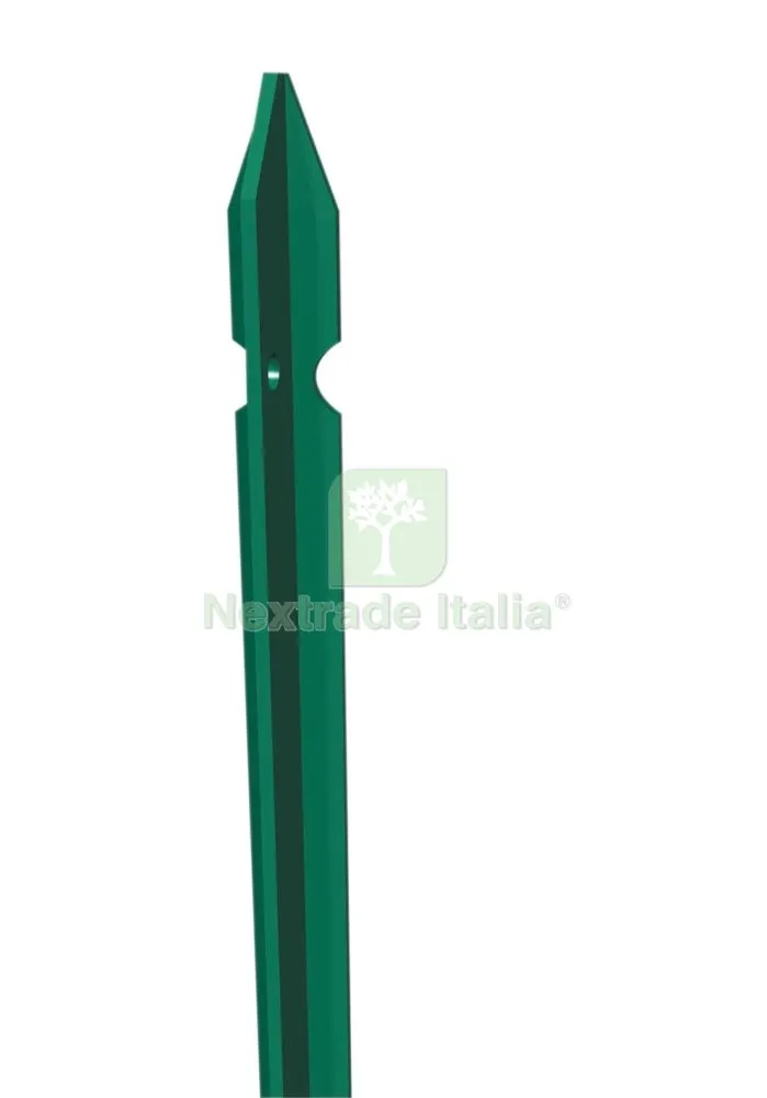 10PZ Paletto Plastificato per Recinzioni a T Sezione MM 30X30X3,5 Altezza 150 CM Verde — Reti e recinzioni — rif. FERX.4648 10PZ Paletto Plastificato per Recinzioni a T Sezione MM 30X30X3,5 Altezza 150 CM Verde — Reti e recinzioni — rif. FERX.4648