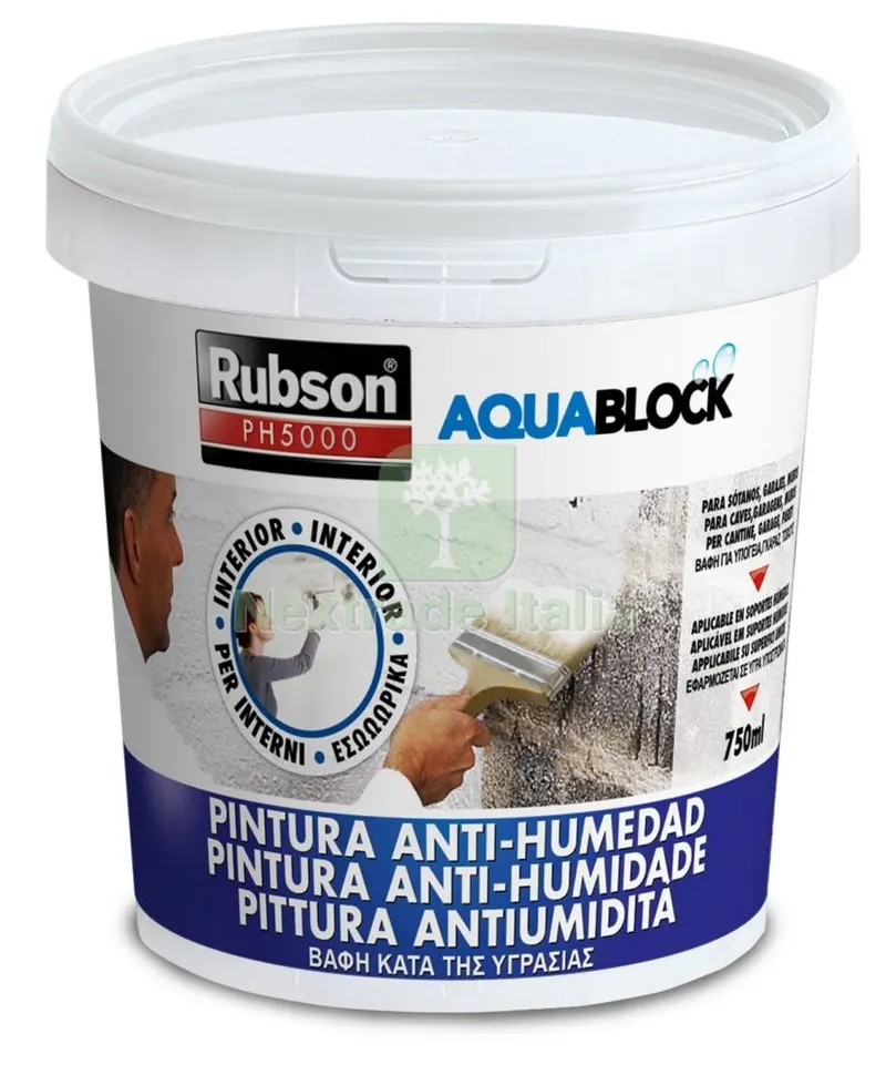 Rubson Impermeabile Pittura ANTIUMIDITà ML.750 PH5000 — Scarichi e sifoni — rif. FERX.4681 Rubson Impermeabile Pittura ANTIUMIDITà ML.750 PH5000 — Scarichi e sifoni — rif. FERX.4681