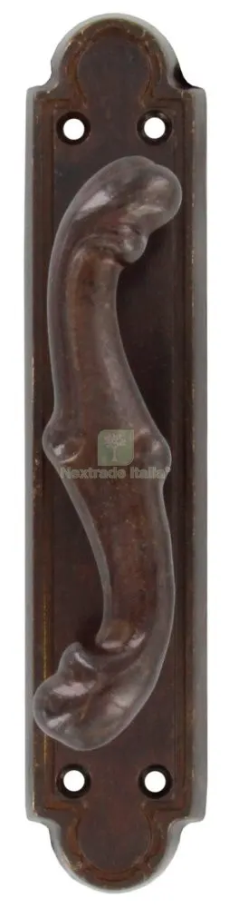 10PZ CREMONESE OTTONE BRONZATO BAROCCO CON FORI — Maniglie e pomelli — rif. FERX.4728 10PZ CREMONESE OTTONE BRONZATO BAROCCO CON FORI — Maniglie e pomelli — rif. FERX.4728