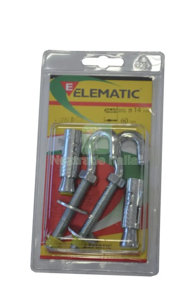 8CF ELEMATIC BLISTER TASSELLO EFPM/G8 GANCIO 2 PZ — Tasselli e ancoraggi — rif. FERX.4748 8CF ELEMATIC BLISTER TASSELLO EFPM/G8 GANCIO 2 PZ — Tasselli e ancoraggi — rif. FERX.4748