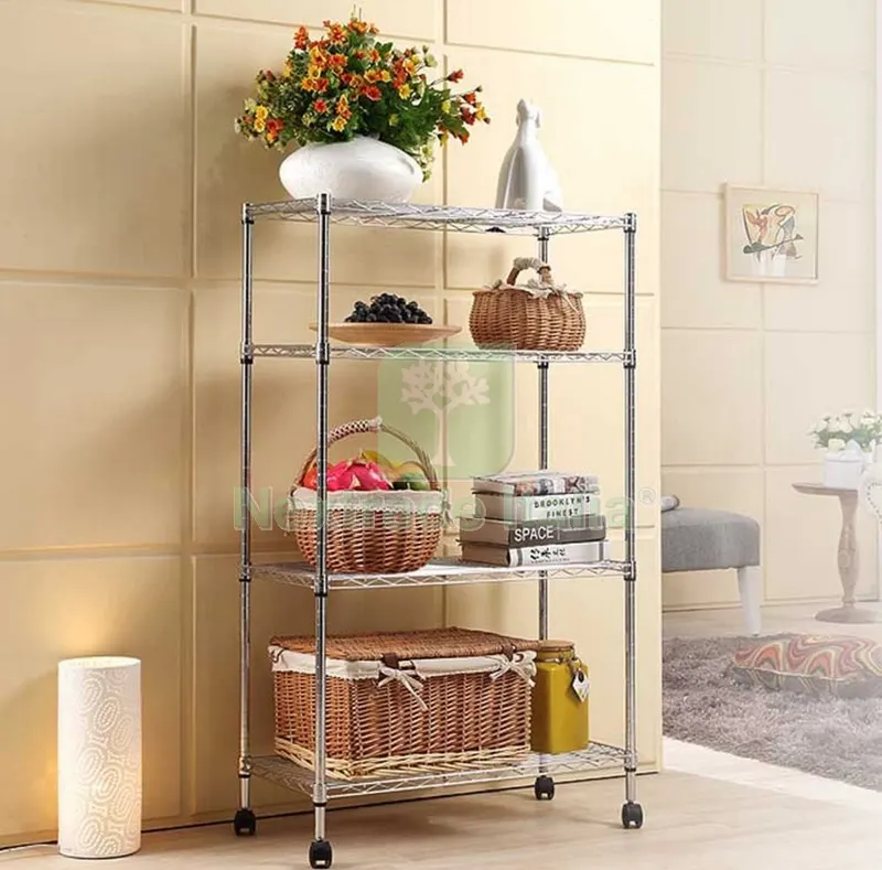 SCAFFALE SERIE AMERICA 4 PIANI 60X35XH170 CM — Casalinghi e organizzazione — rif. FERX.47727
