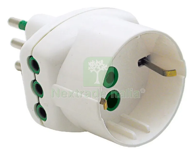 FME ART.82.210 ADATTATORE 2P-10A+T-SCHUKO — Interruttori e prese — rif. FERX.4780 FME ART.82.210 ADATTATORE 2P-10A+T-SCHUKO — Interruttori e prese — rif. FERX.4780