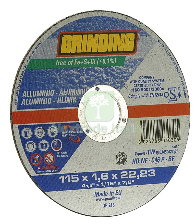 50PZ GRINDING MINIDISCO PER ALLUMINIO DIAMETRO 115X1,6 — Punte, frese e dischi — rif. FERX.4789 50PZ GRINDING MINIDISCO PER ALLUMINIO DIAMETRO 115X1,6 — Punte, frese e dischi — rif. FERX.4789