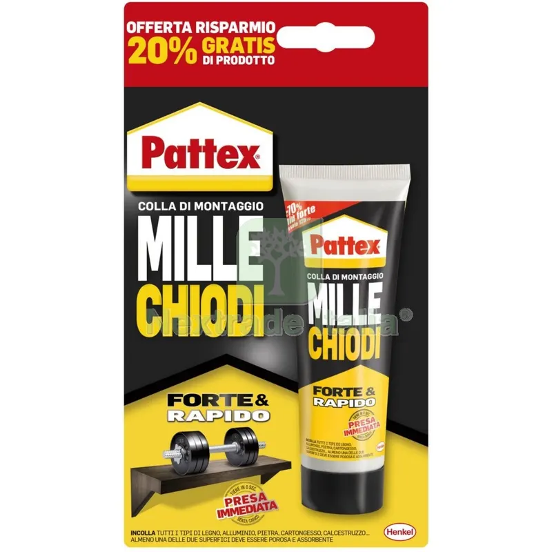 12PZ Pattex Millechiodi Original Blister GR.100 — Chiodi e graffe — rif. FERX.47925 12PZ Pattex Millechiodi Original Blister GR.100 — Chiodi e graffe — rif. FERX.47925