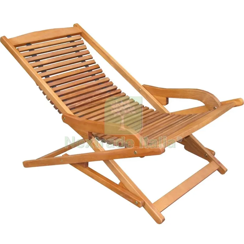 Yellow Balau Sdraio "VIP" con Seduta in Legno — Tempo libero outdoor — rif. FERX.48098