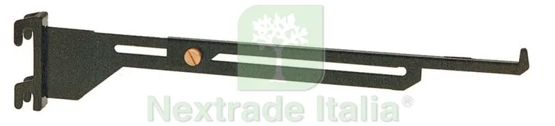 10PZ Manzoni Mensola Nera Allungabile CM.15/25 ART. 632 — Arredo — rif. FERX.4820 10PZ Manzoni Mensola Nera Allungabile CM.15/25 ART. 632 — Arredo — rif. FERX.4820