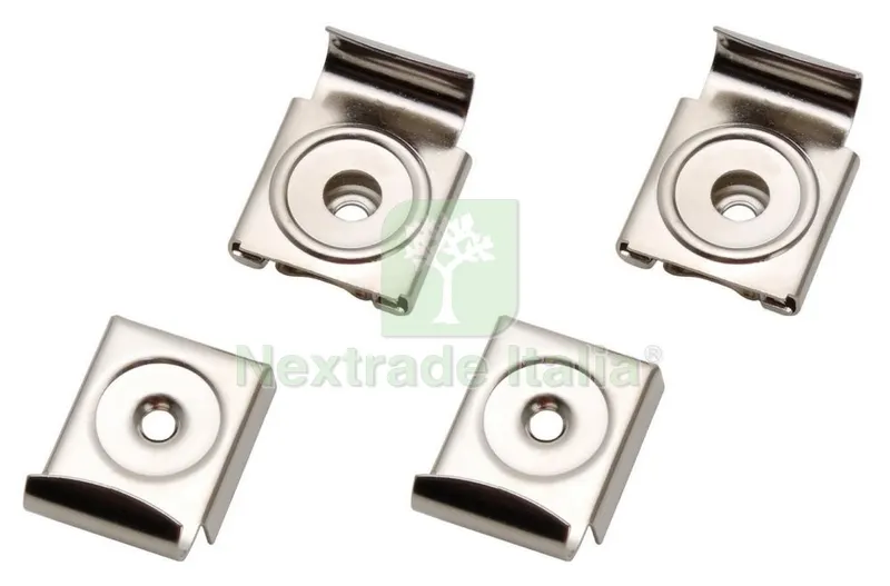 25SERIE FERMASPECCHI ESCO FINITURA NICHEL ART. 202P — Ferramenta per legno e mobili — rif. FERX.4824
