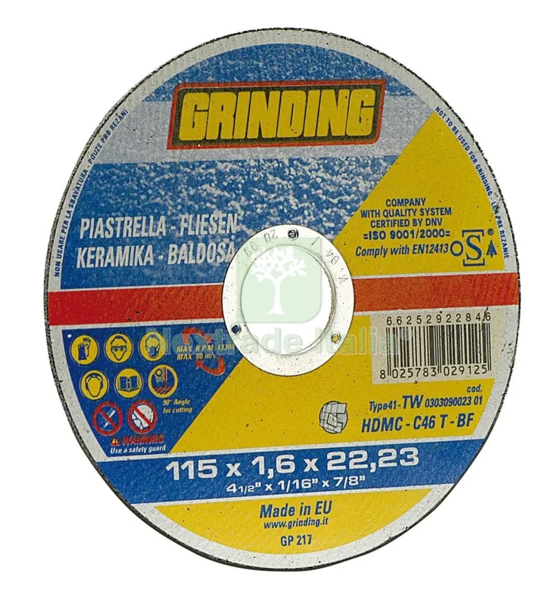 50PZ Grinding Minidisco per Ceramica Diametro 115X1,6 — Punte, frese e dischi — rif. FERX.4839