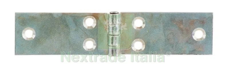 24PZ CERNIERA LUNGA PERNO FISSO ACCIAIO ZINCATO MM.120 — Cerniere e cardini — rif. FERX.48757 24PZ CERNIERA LUNGA PERNO FISSO ACCIAIO ZINCATO MM.120 — Cerniere e cardini — rif. FERX.48757