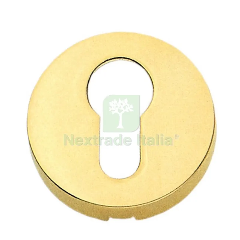 10PZ Bocchetta Coprivite Ottone Lucido MM.45 Foro Yale — Viti — rif. FERX.49052 10PZ Bocchetta Coprivite Ottone Lucido MM.45 Foro Yale — Viti — rif. FERX.49052