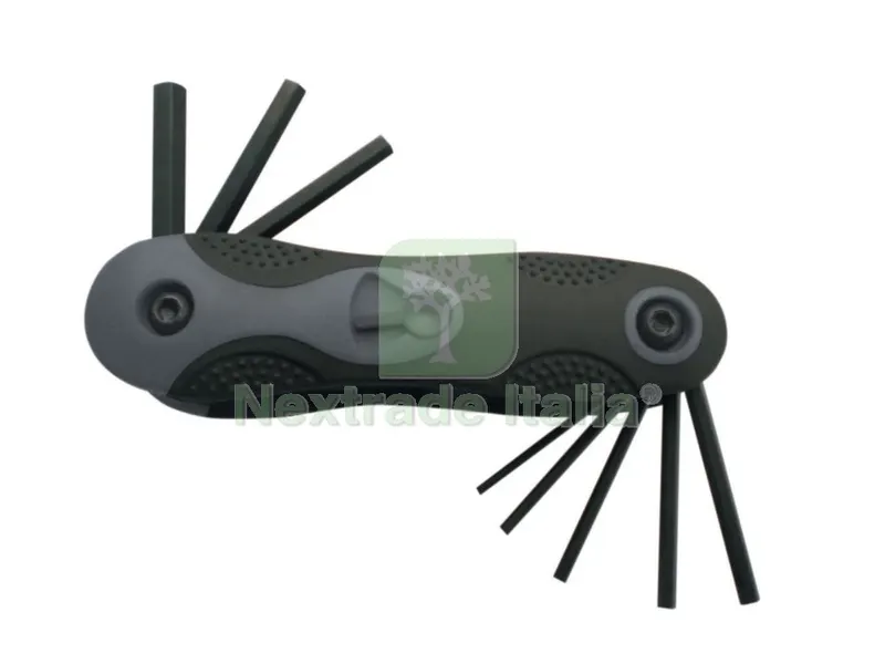 10CF SERIE 8 CHIAVI ESAGONALI CR-V MM2-MM8 — Chiavi e bussole — rif. FERX.4933