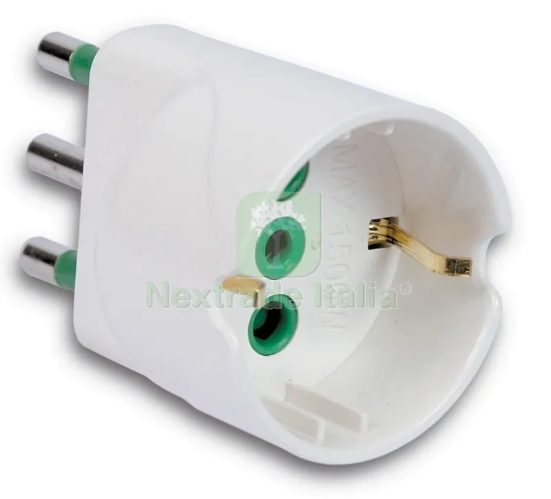 50PZ FME ART. 82.600 ADATTATORE 10A+T-SCHUKO FORTEK — Interruttori e prese — rif. FERX.494