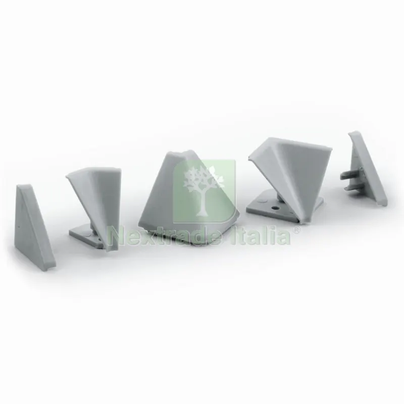 KIT PER ALZATINA TRIANGOLARE COLORE GRIGIO — Ferramenta porte e finestre — rif. FERX.500019