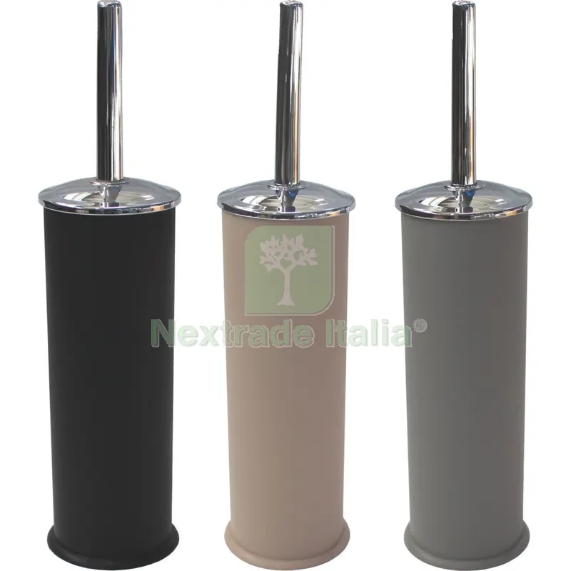 12PZ Portascopino Easy Assortimento Tortora,nero,beige Opaco — Accessori bagno — rif. FERX.500047