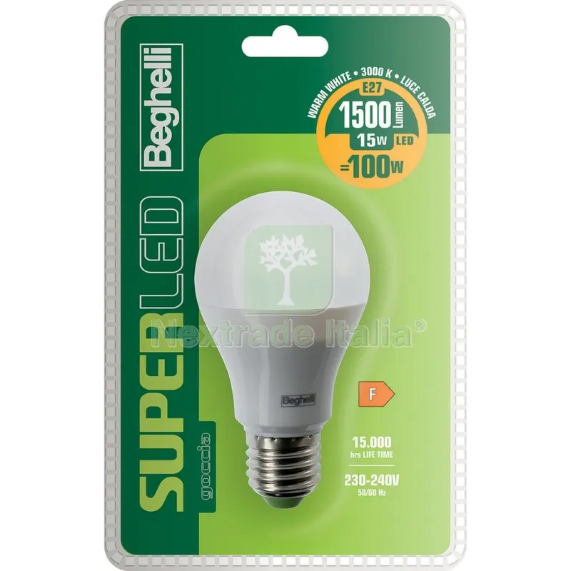 5PZ Beghelli LED 56884BL GOCC.E27 15W Calda 3000K — Illuminazione — rif. FERX.500053