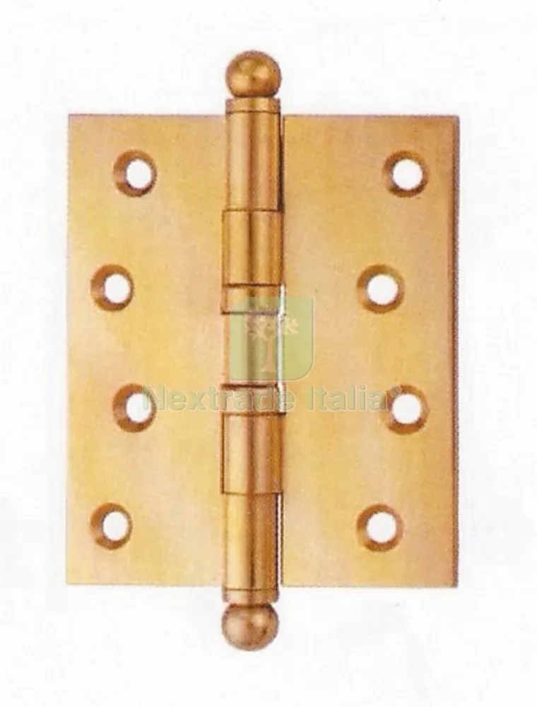 2PZ Cerniera con Cuscinetti in Acciaio Finitura Bronzato MM. 75X75 — Cerniere e cardini — rif. FERX.50009