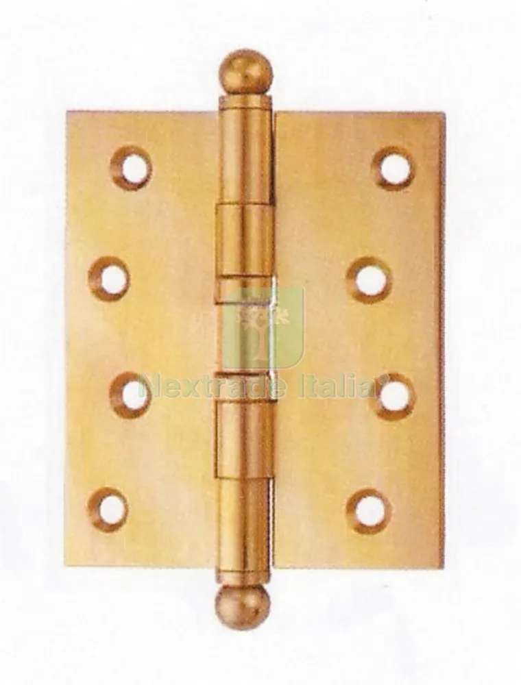 2PZ CERNIERA CON CUSCINETTI IN ACCIAIO FINITURA BRONZATO MM.100X90