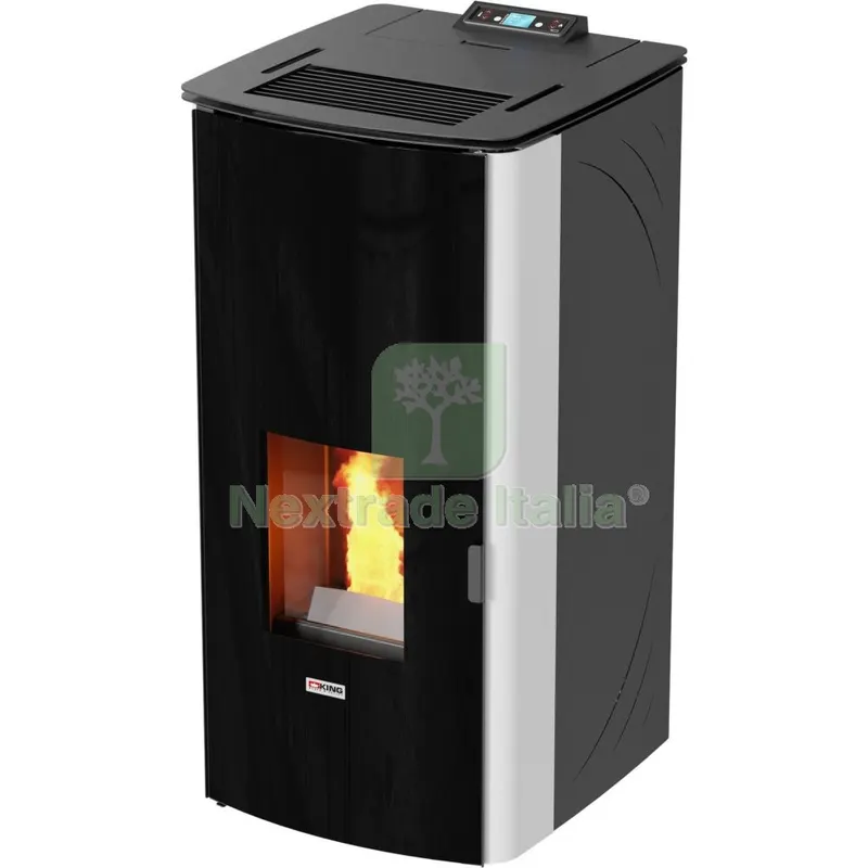 Stufa Pellet King 17DD Idro KW17 Bianco — Stufe e camini — rif. FERX.500203 Stufa Pellet King 17DD Idro KW17 Bianco — Stufe e camini — rif. FERX.500203