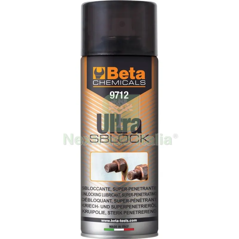 12PZ Beta ART. 9712 Sbloccante Ultra Sblock ML.400 — Lubrificanti e oli — rif. FERX.500230 12PZ Beta ART. 9712 Sbloccante Ultra Sblock ML.400 — Lubrificanti e oli — rif. FERX.500230