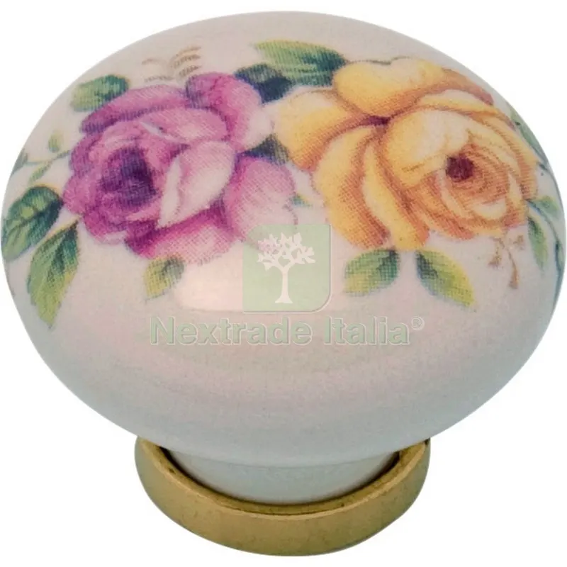 BL Pomoli Porcellana Tondo con Base F/21 (PZ.2) — Maniglie e pomelli — rif. FERX.500253